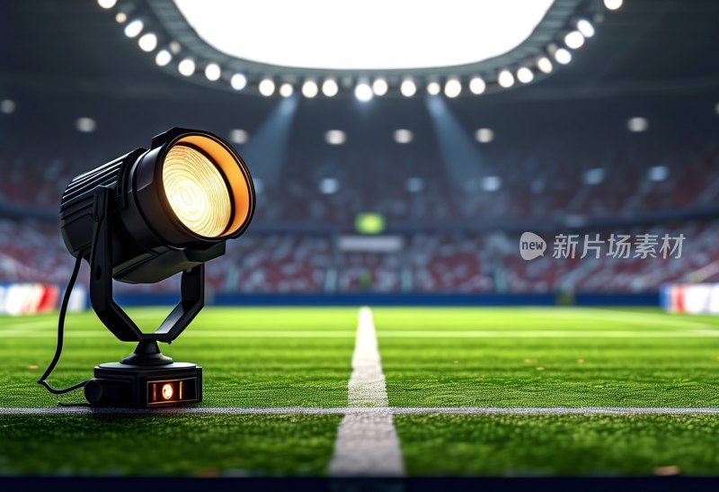 聚光灯下足球场