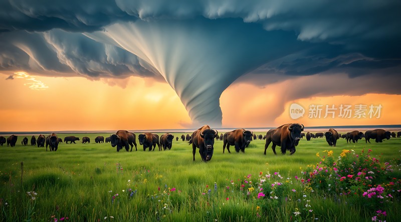 草原上的龙卷风