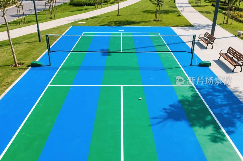 室外网球场场景