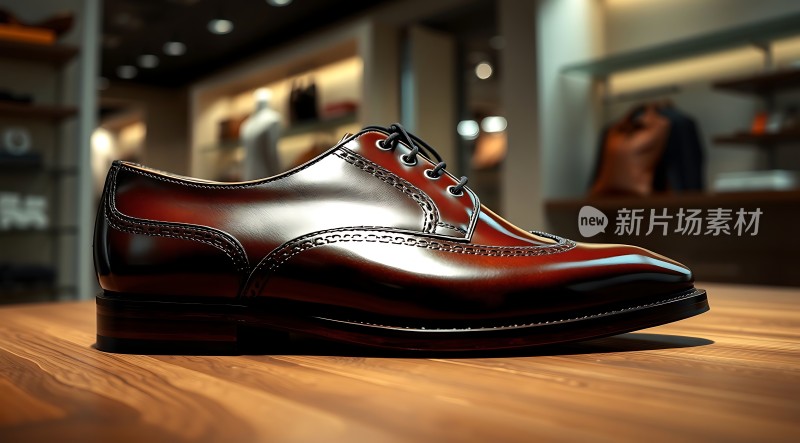 新片场素材 精致皮鞋展示