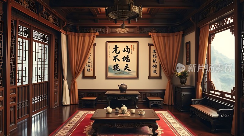 古风茶室雅致静好