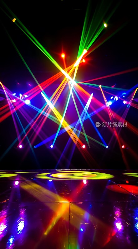 多彩灯光秀舞台