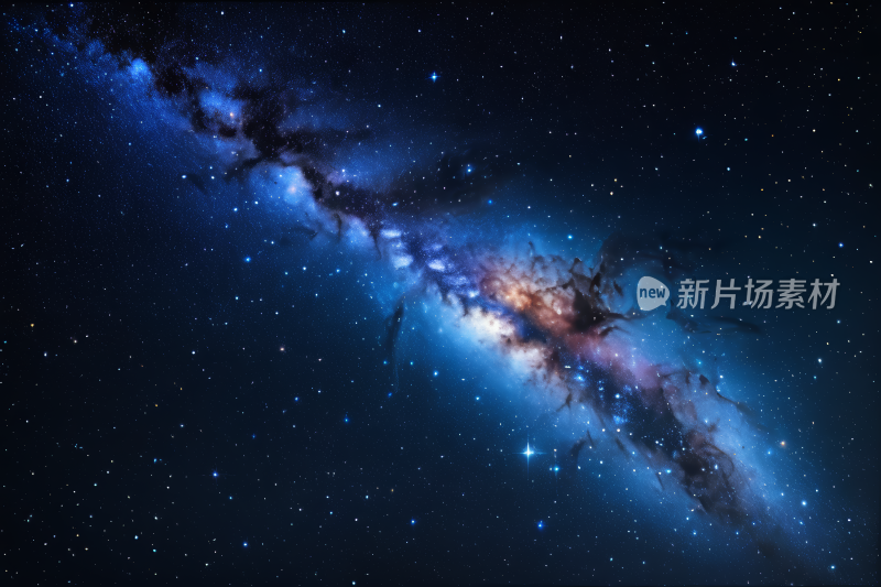 一个拥有很长恒星线的星系的图像高清图片