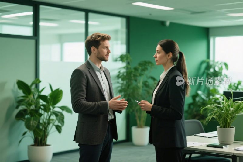 办公室对话场景