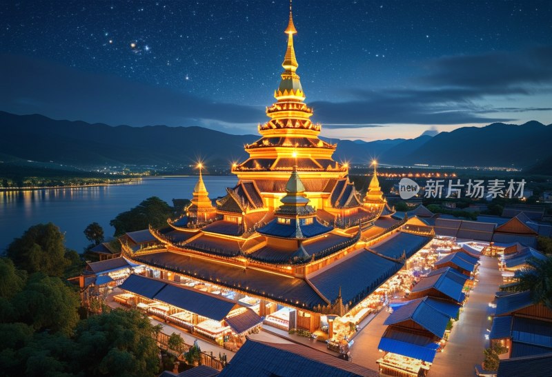 云南西双版纳夜市