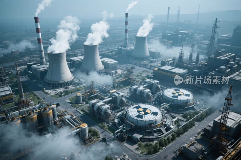 工业厂区全景图