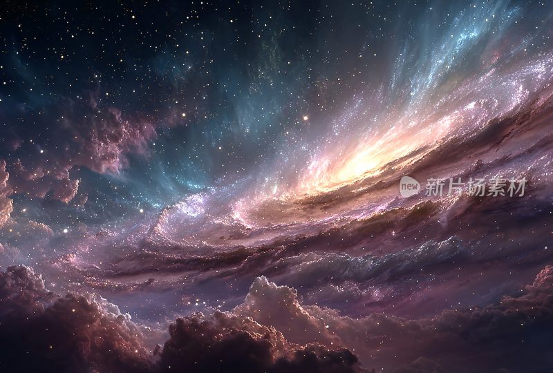 梦幻绚丽的宇宙星空景象