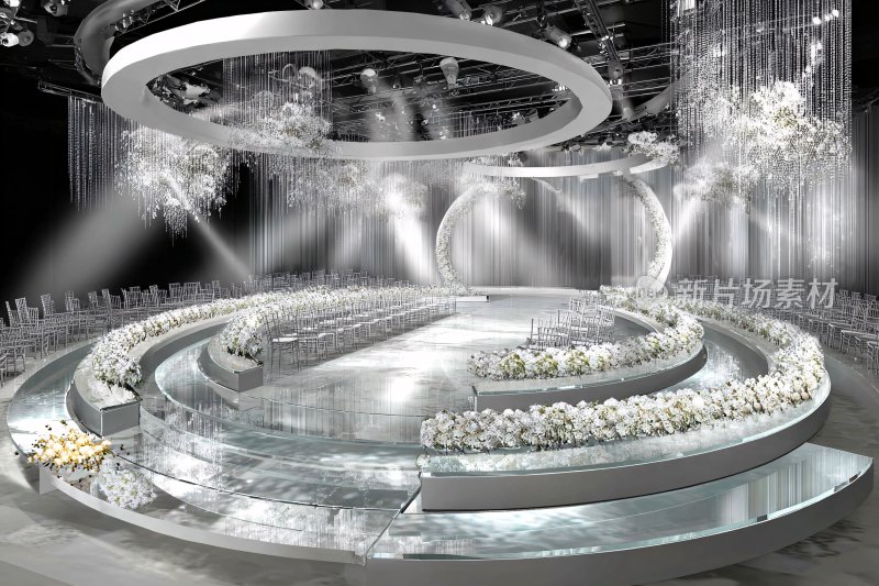 华丽梦幻的婚礼舞台场景