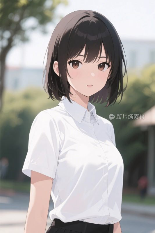 动漫风格女性角色画像