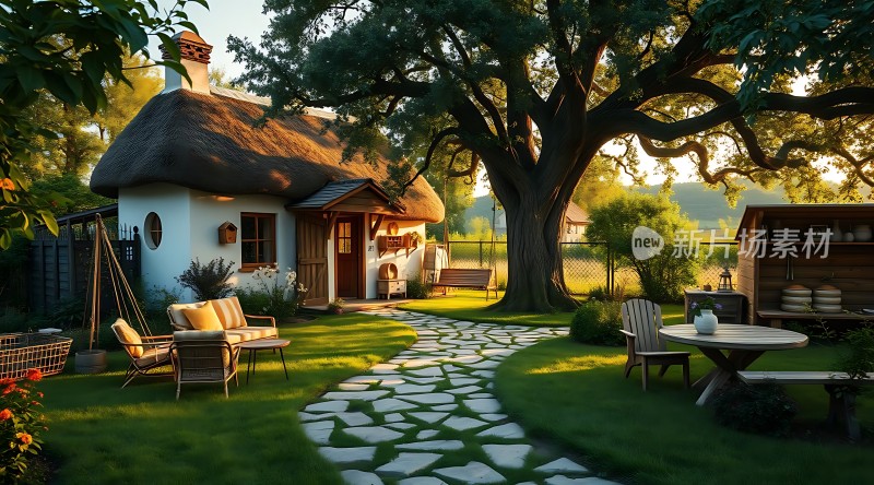 阳光小屋绿意盎然温馨家园