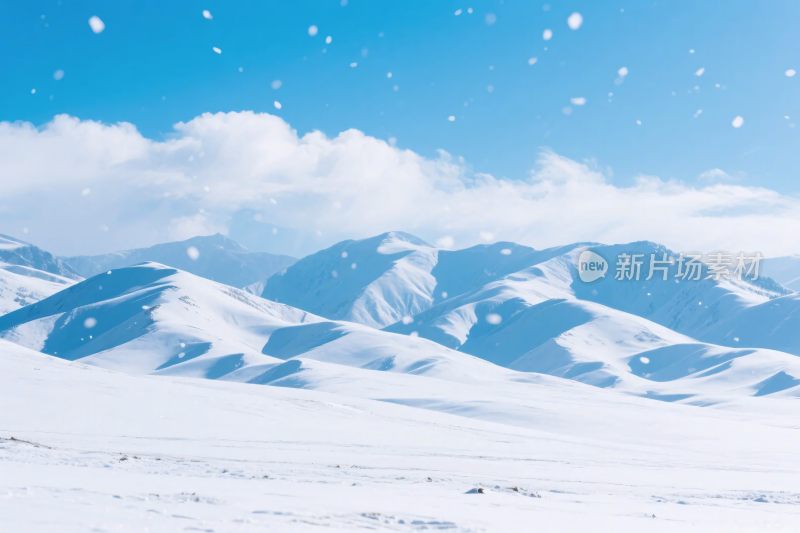 雪山雪景风光图