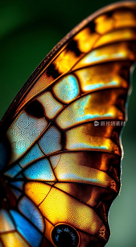 蝴蝶翅膀上的色彩斑斓