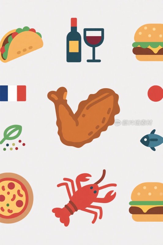 餐饮相关图标集合