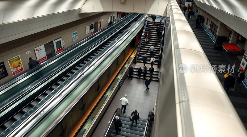 地铁里的上下班高峰期