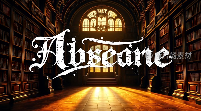 爱丽丝梦游仙境图书馆场景