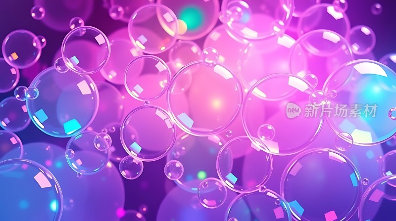 彩色泡泡梦幻世界