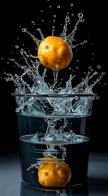 橙子入水瞬间