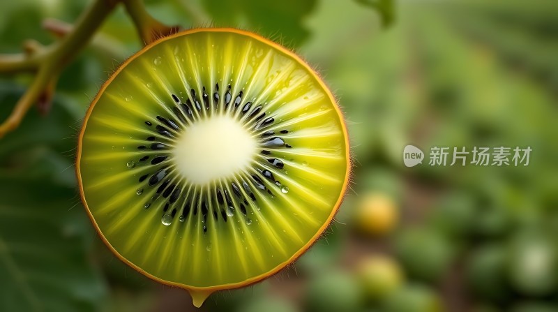 奇异果切片特写