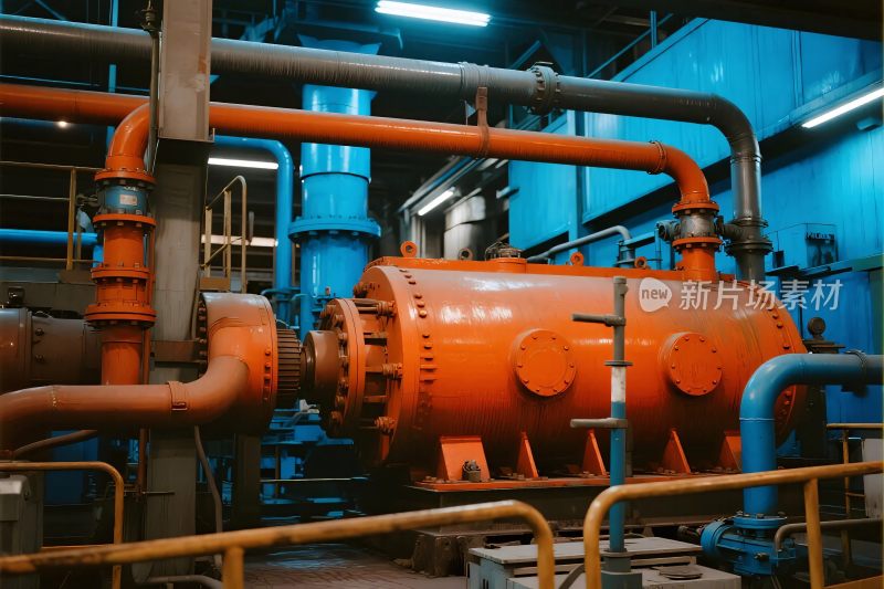 工业设备与管道场景图