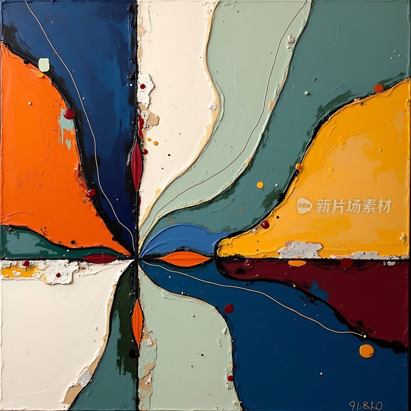 色彩交响曲抽象艺术之美