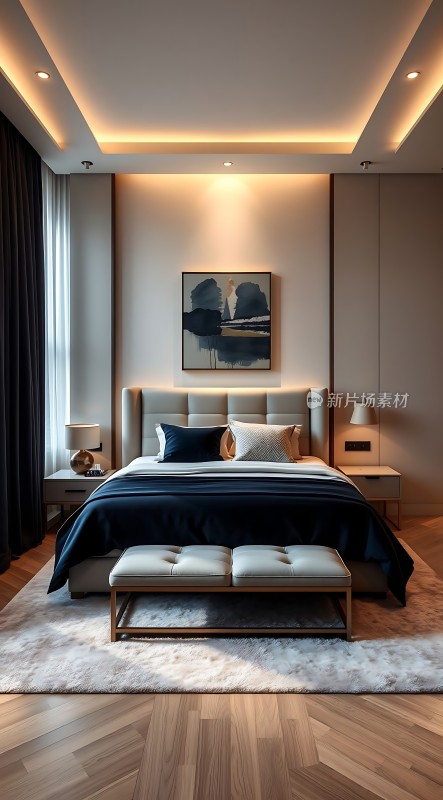 现代卧室设计简约风格温馨舒适