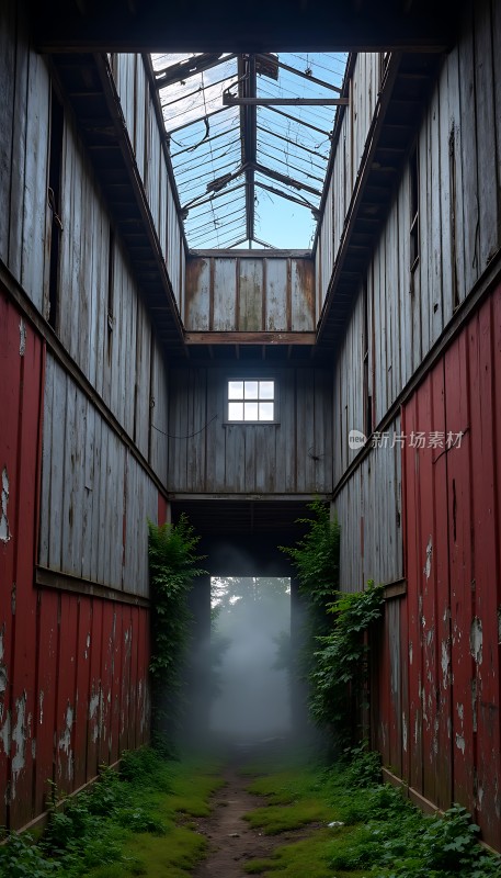 废弃仓库里的神秘通道