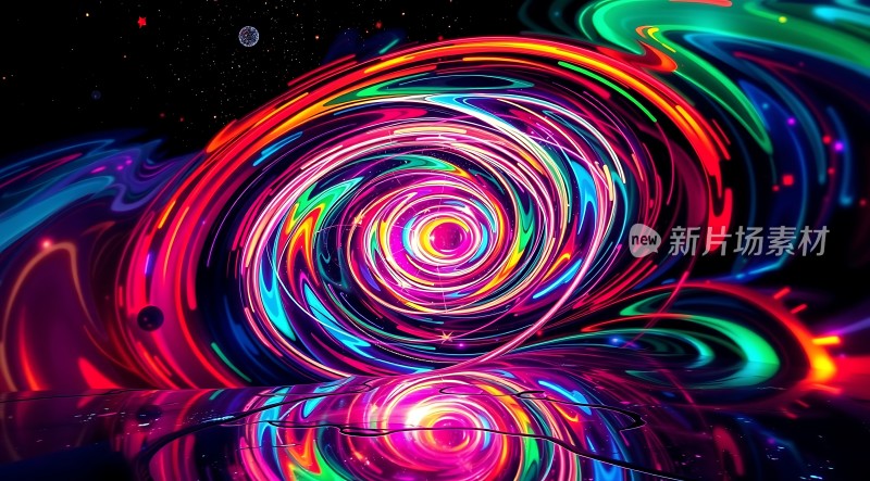 彩色漩涡宇宙奇观