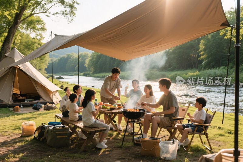 户外露营烧烤聚会