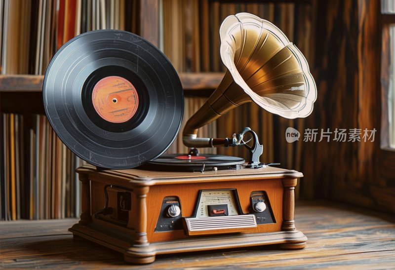 复古留声机唱片