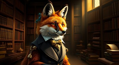 狐狸绅士在图书馆 狐狸绅士在图书馆