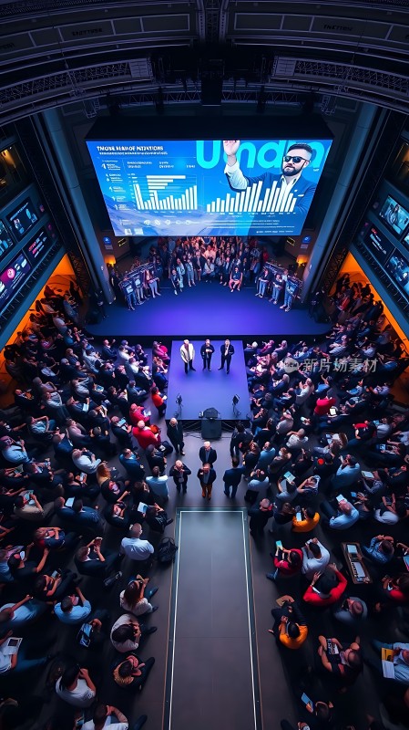 会议现场观众专注聆听演讲