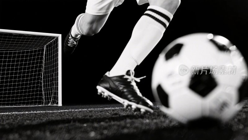 足球踢球瞬间