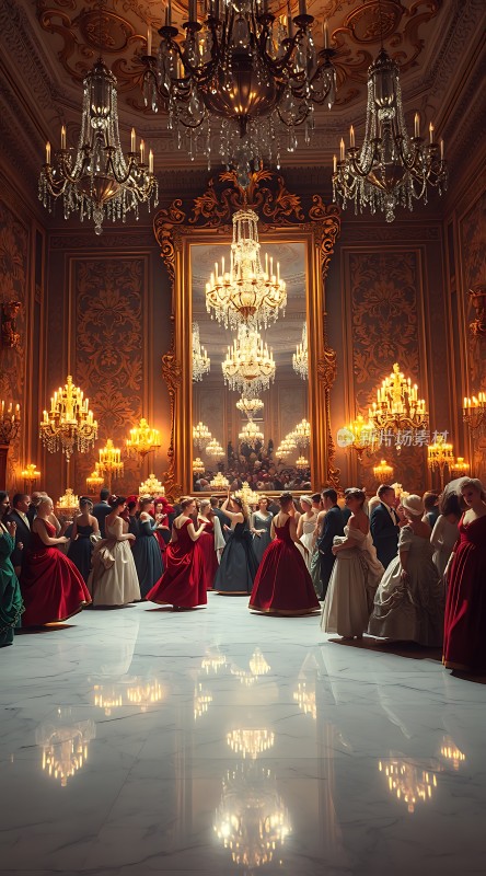 华丽舞会上的优雅时光