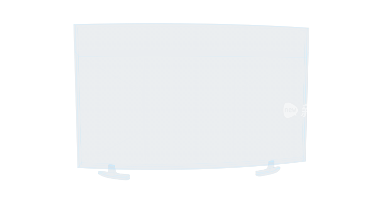 曲面电视 超薄电视台面智能电视曲面显示器