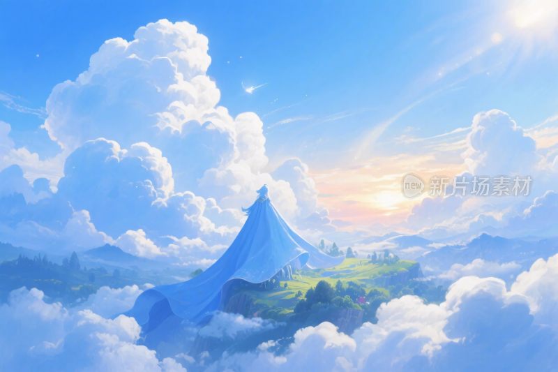 仙侠风格仙境景观