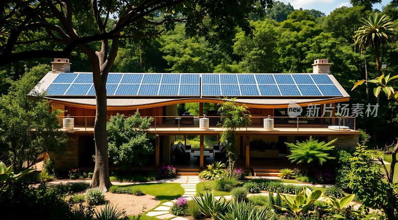 绿色家园太阳能与自然和谐共处