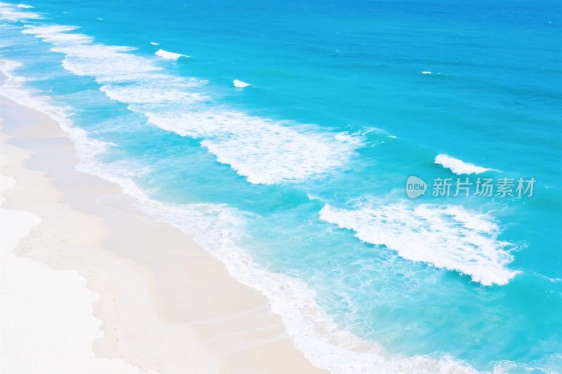 海滩海浪风景图