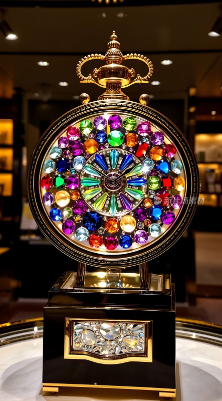 璀璨宝石时钟闪耀夺目尽显奢华魅力