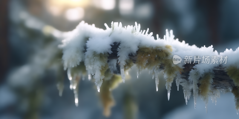 雪景冰花