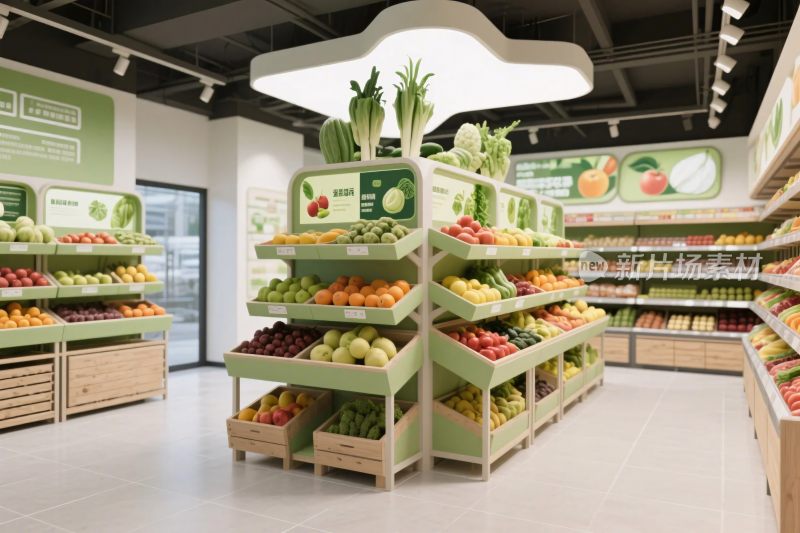 超市生鲜展示场景