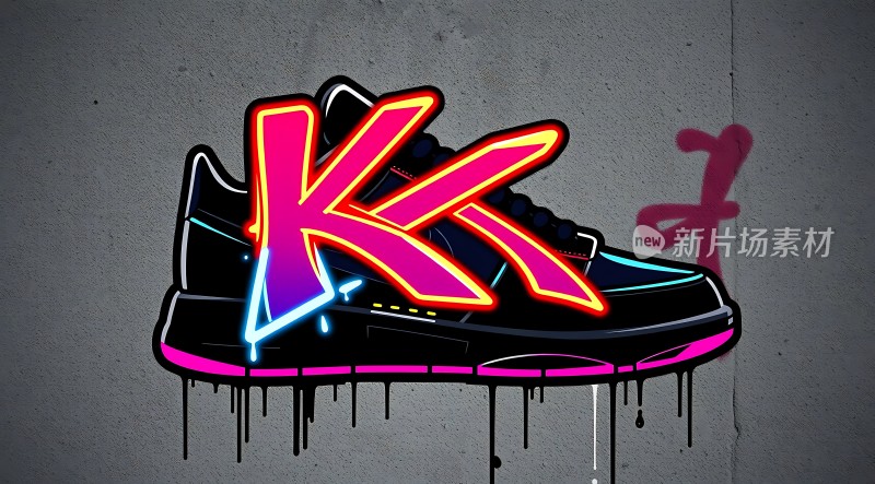 霓虹跑鞋酷炫设计