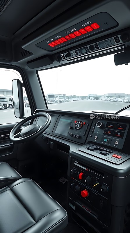 卡车驾驶室内部细节展示