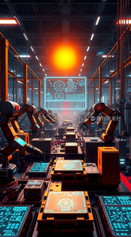 未来工厂智能机器人生产线