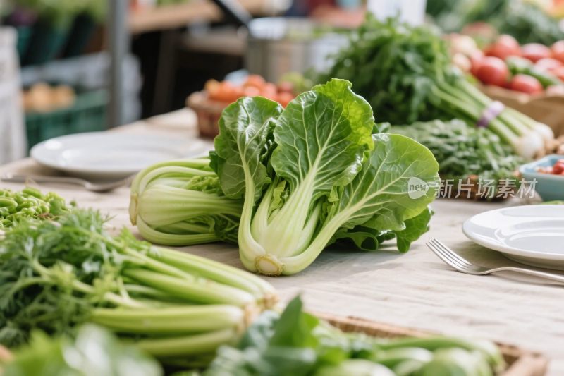 鲜蔬陈列市场图