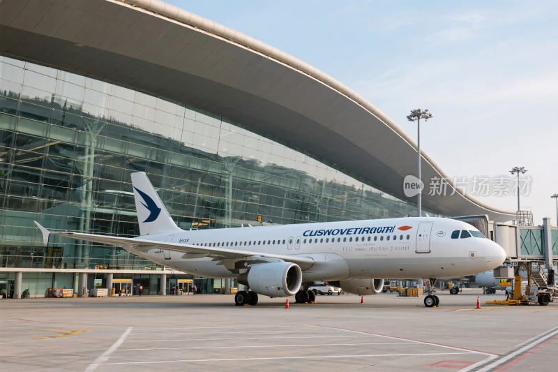 机场客机停放场景