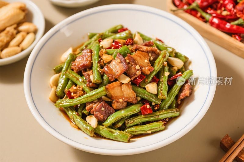 炒豆角中式菜肴