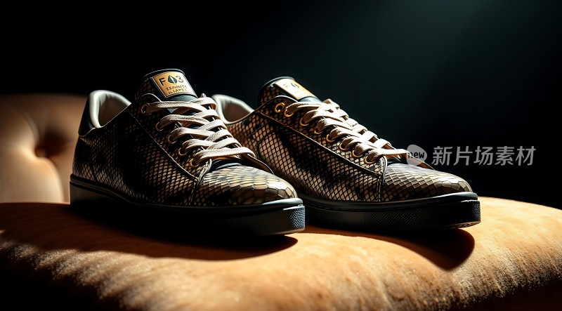 新片场素材 精致皮鞋展示