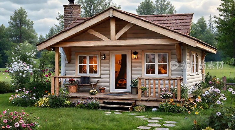 乡村小木屋温馨家园