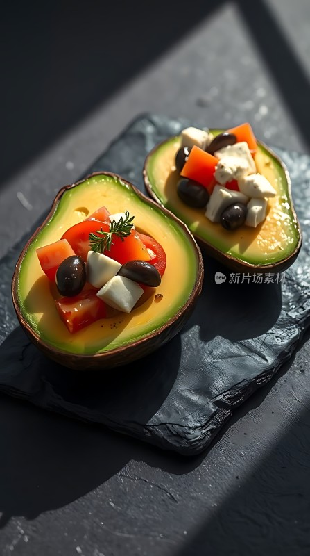 牛油果沙拉色彩缤纷健康美味！