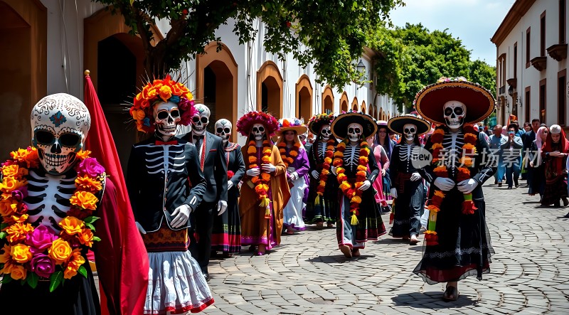骷髅舞者游行
